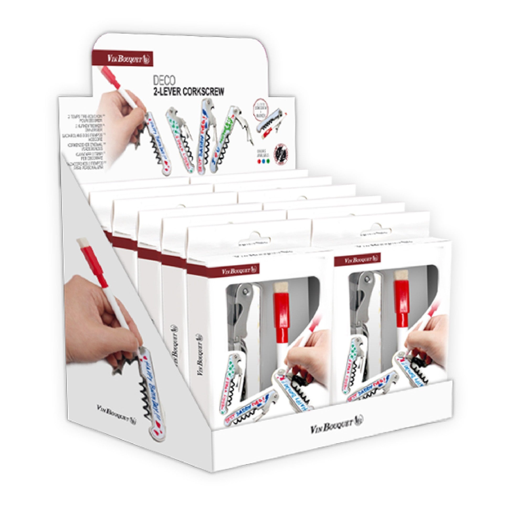 Sacacorchos personalizable con rotulador y abridor