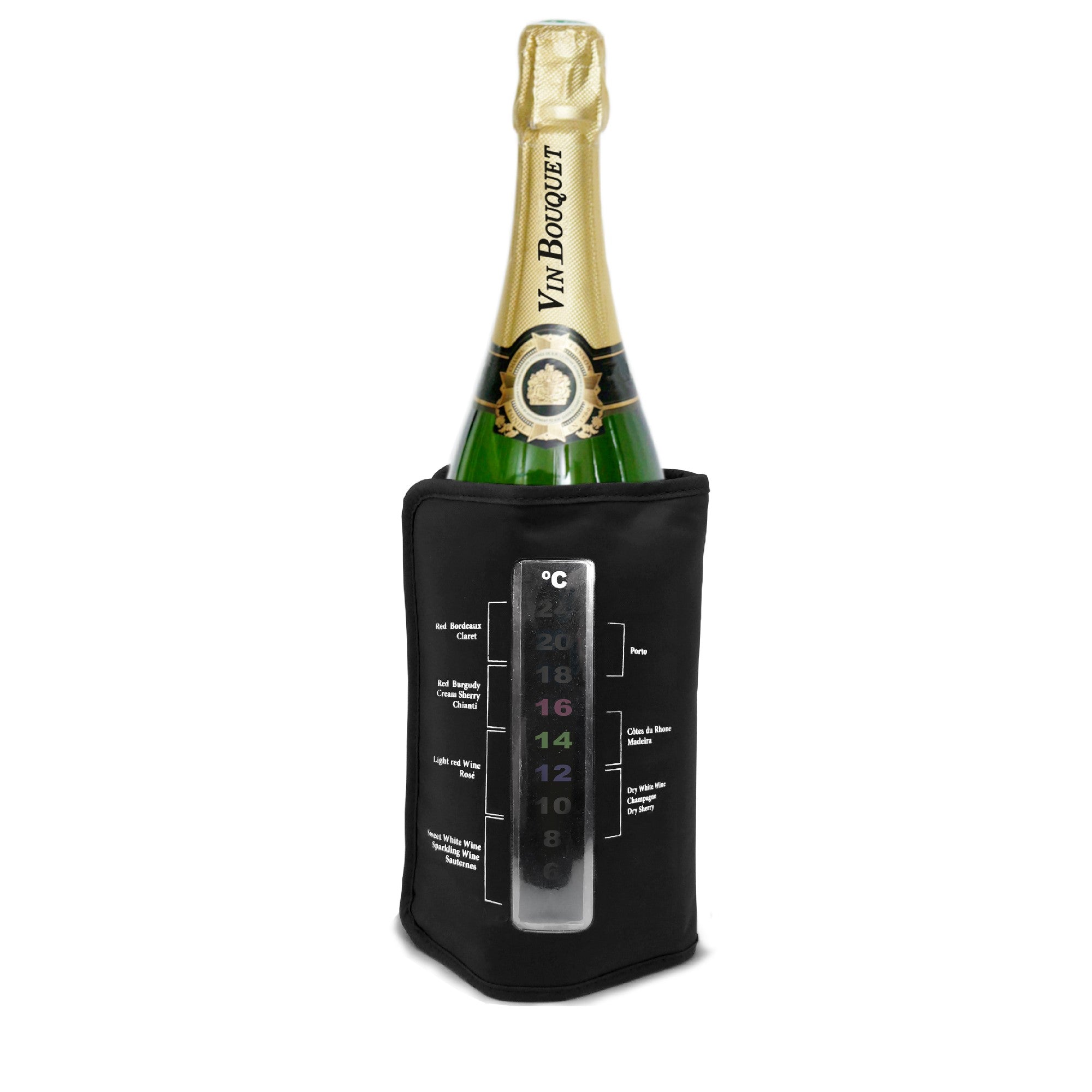 Funda Enfriadora para Vino con Termómetro