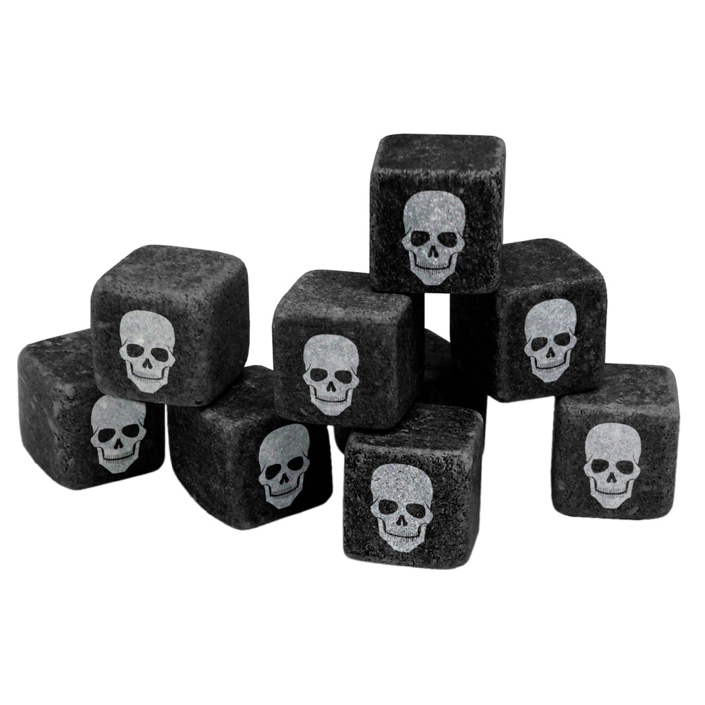 Cubitos de calavera para enfriar bebidas 9 unidades