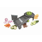Mandolina de cocina con cuchillas intercambiables y ajuste de grosor