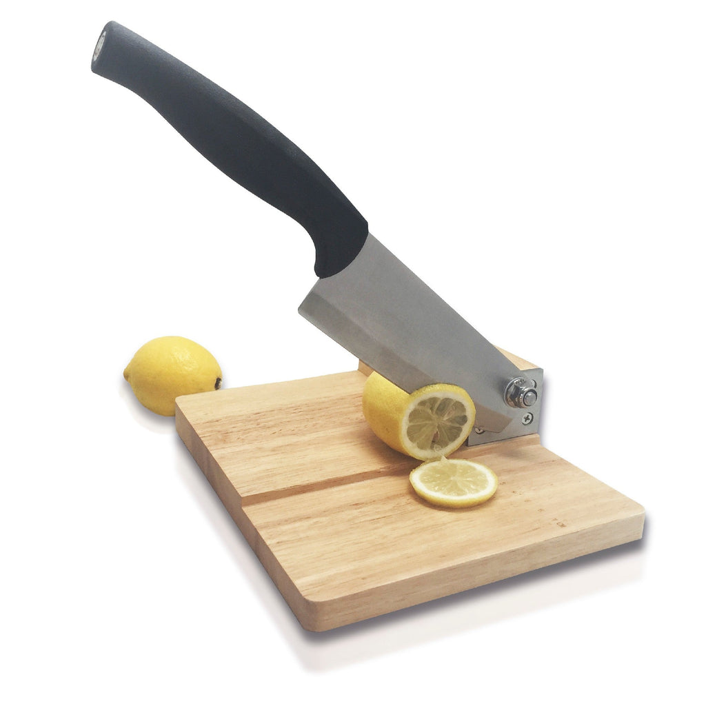 Guillotina de corte con tabla de madera