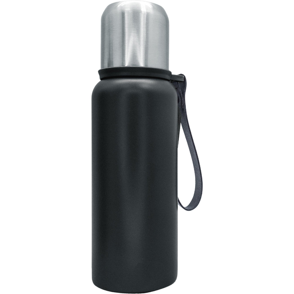 Termo acero inoxidable con vaso y tapón click