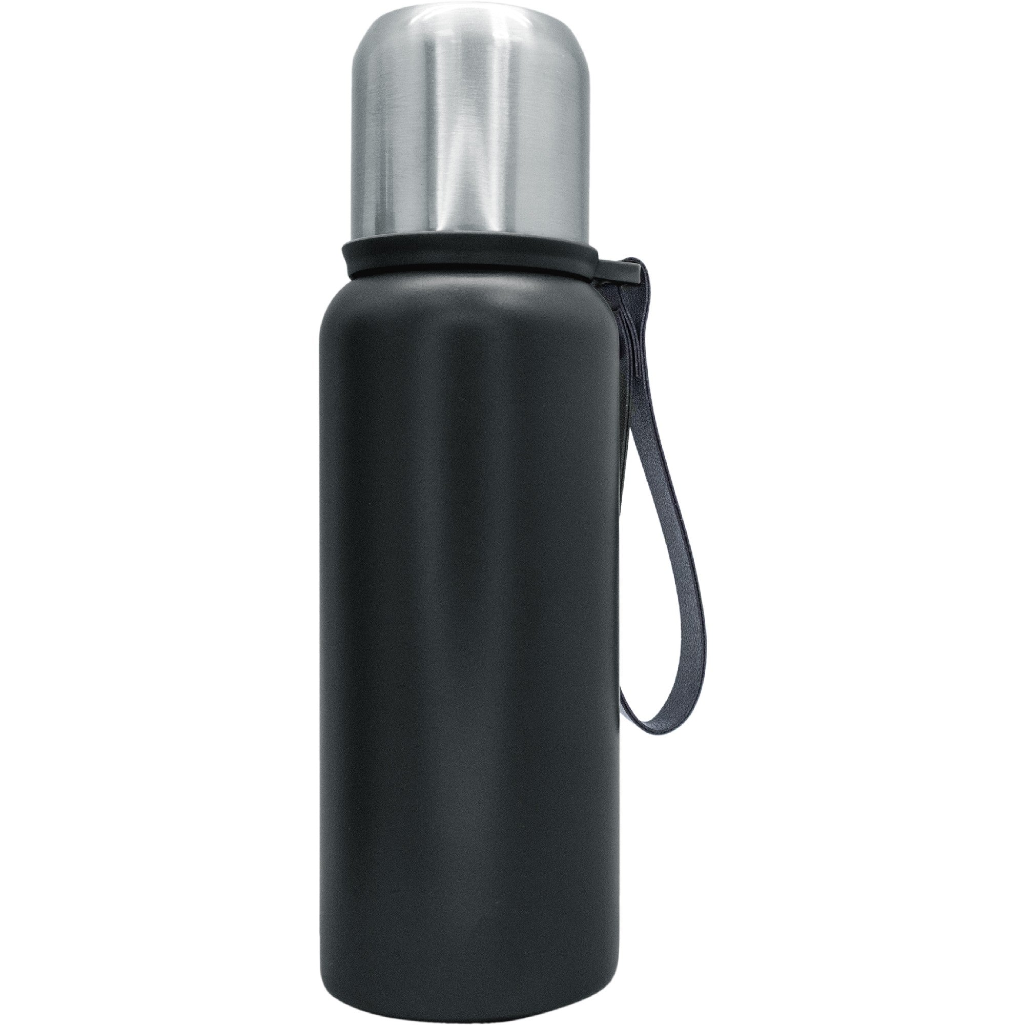 Termo acero inoxidable con vaso y tapón click
