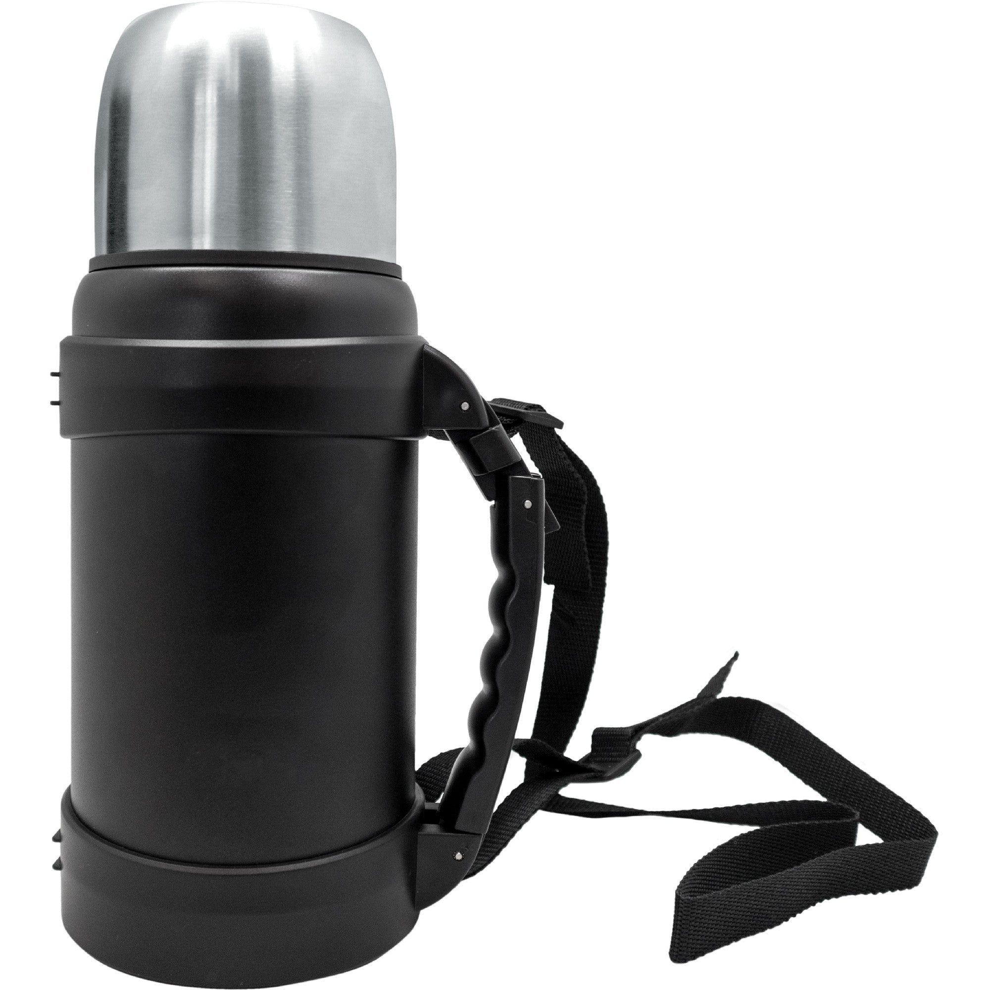 Termo acero inoxidable con vaso y tapón click