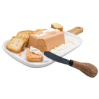 Set cuchillos para untar mango madera elegantes