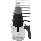 Set de cucharas medidoras y jarra medidora de 1 litro