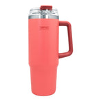 Taza térmica con tapa hermética y pajita