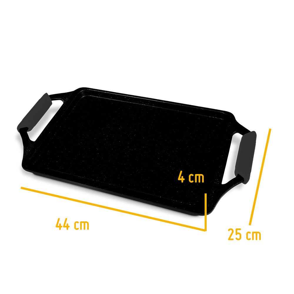 Plancha Asador de Aluminio Fundido Antiadherente Quantanium de PPG – 43 cm