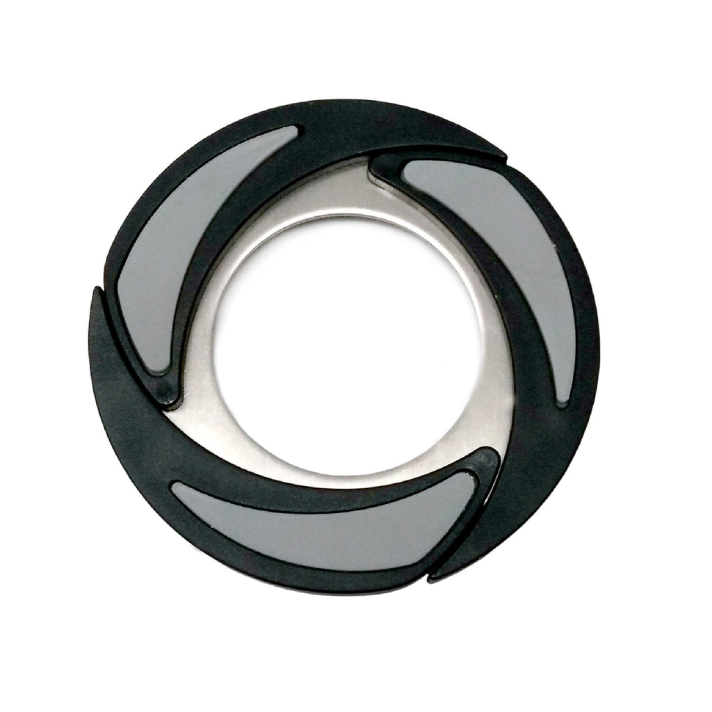 Salvamanteles plegable de acero inoxidable y silicona