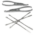 Set de utensilios para marisco con tenazas y pinchos