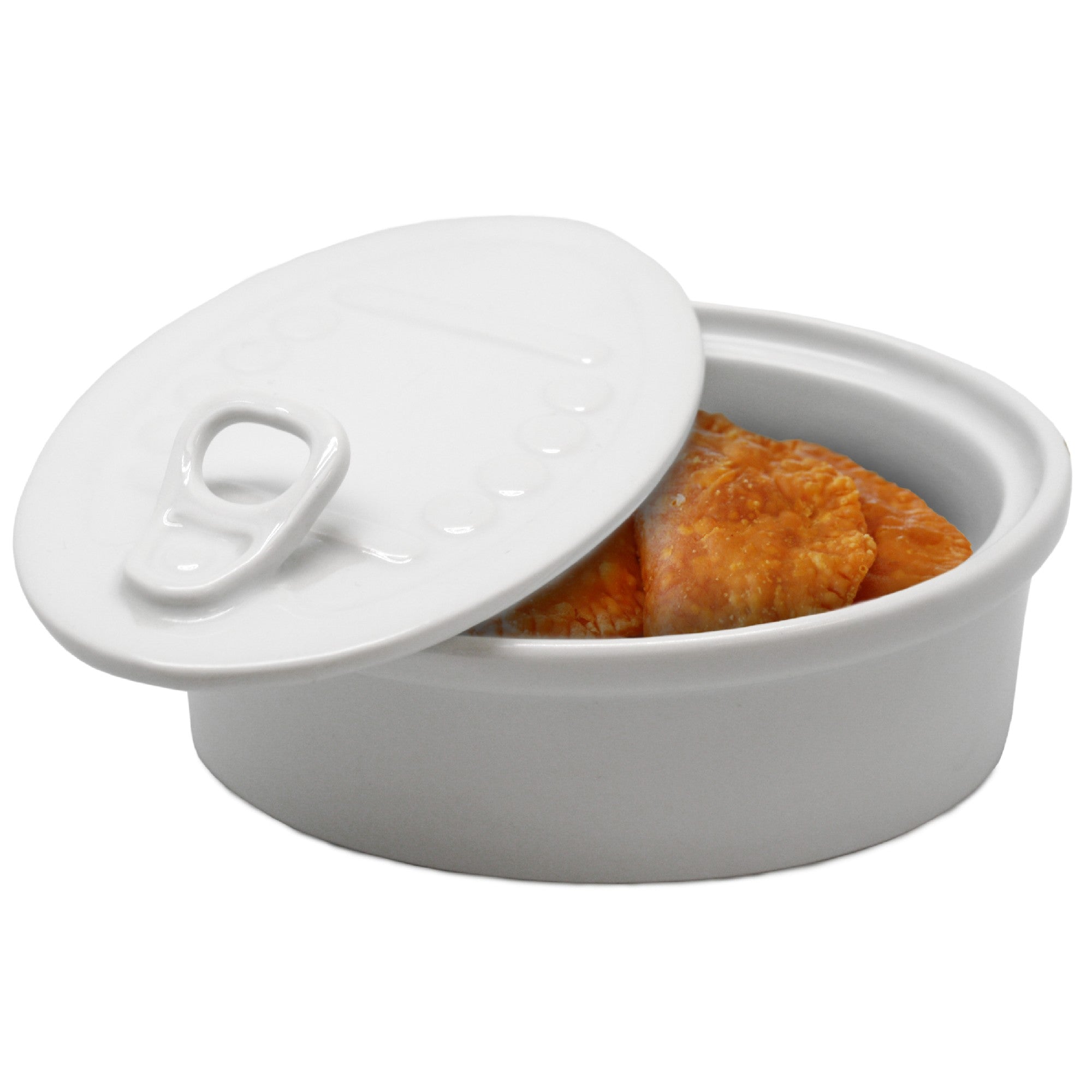 Lata de Porcelana para Snacks con Tapa