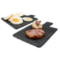 Tabla de pizarra natural con mango para aperitivos