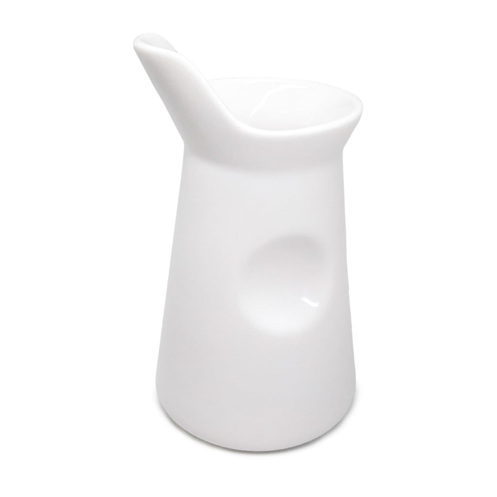 Lechera de porcelana blanca para café o té
