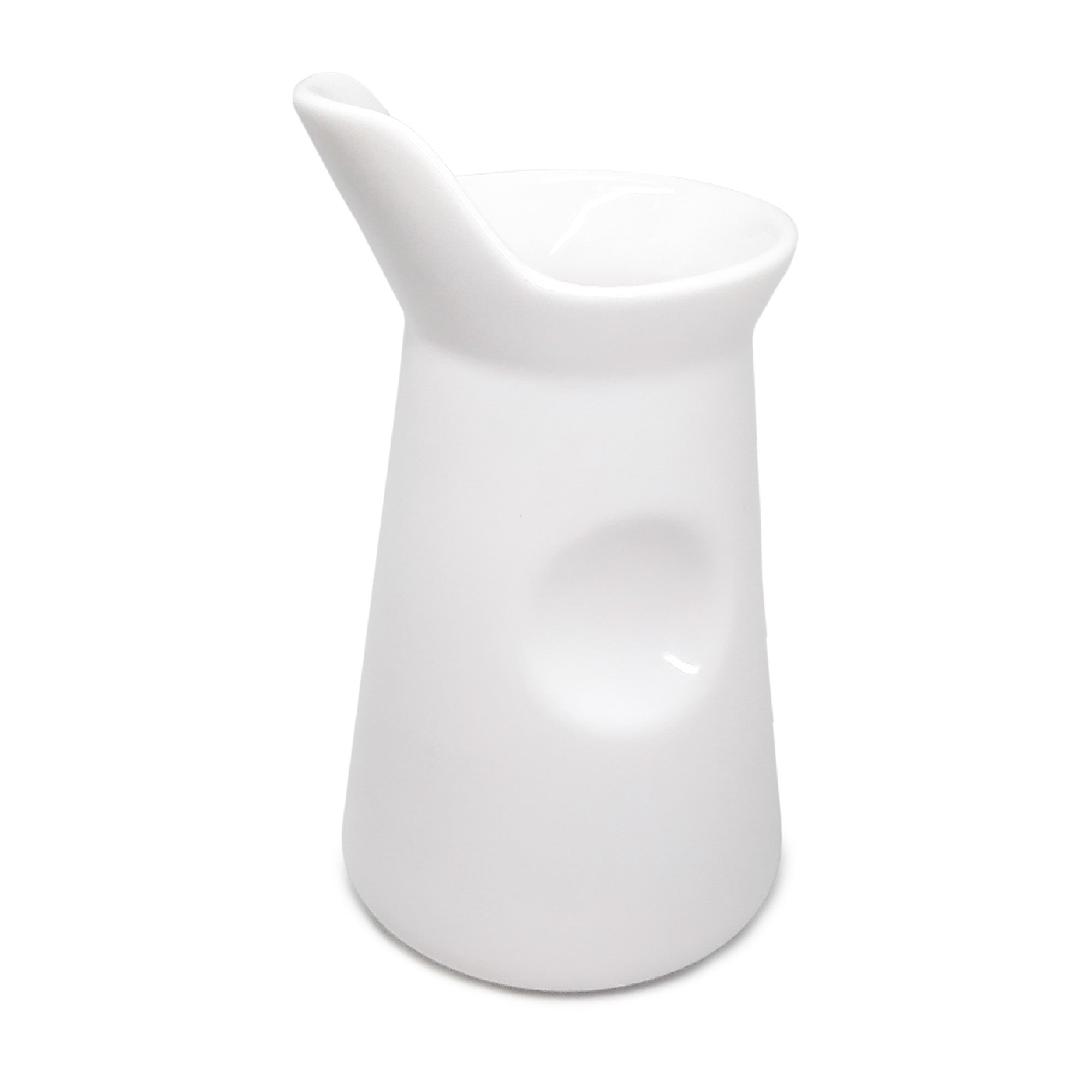 Lechera de porcelana blanca para café o té