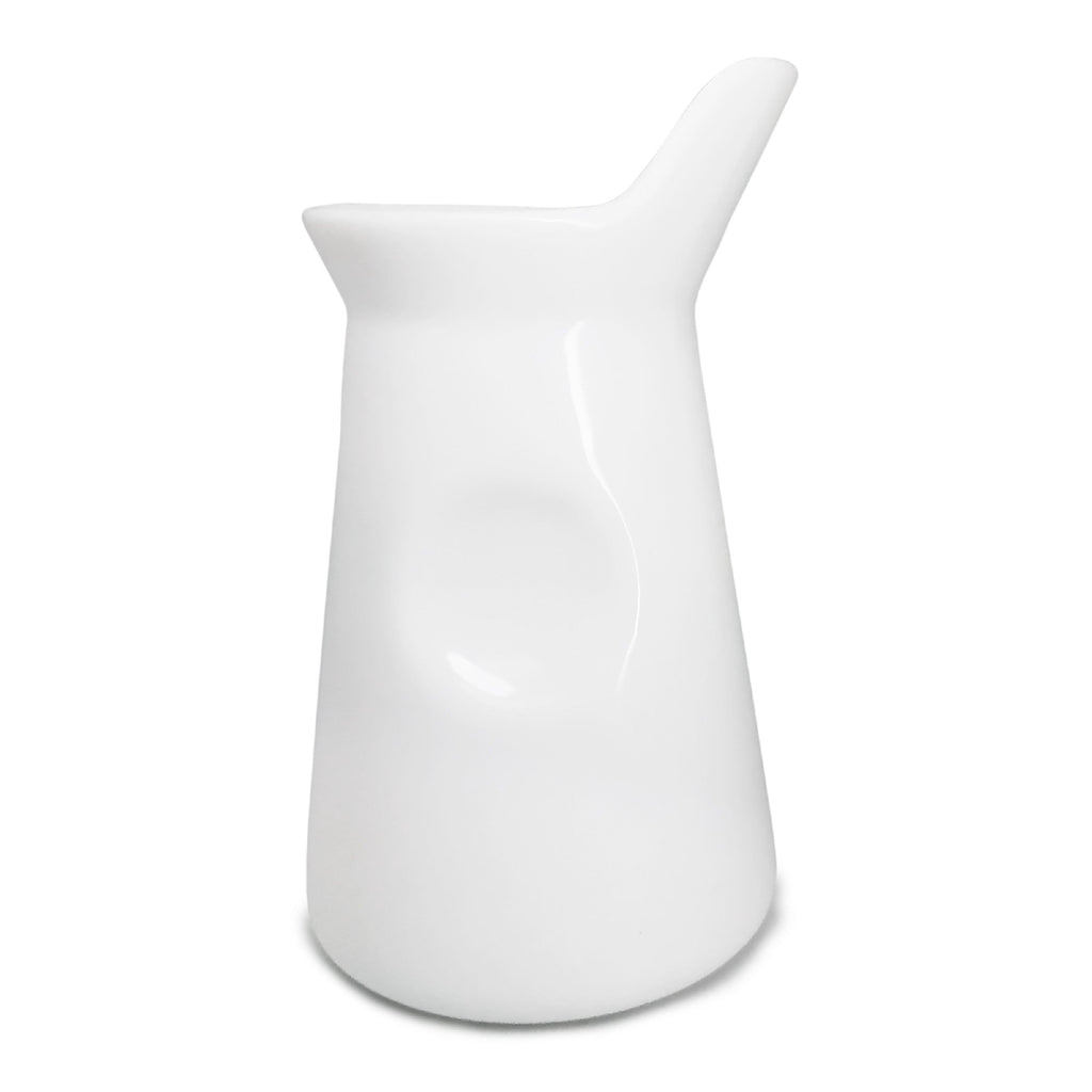 Lechera de porcelana blanca para café o té
