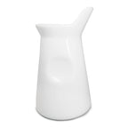 Lechera de porcelana blanca para café o té
