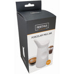 Lechera de porcelana blanca para café o té