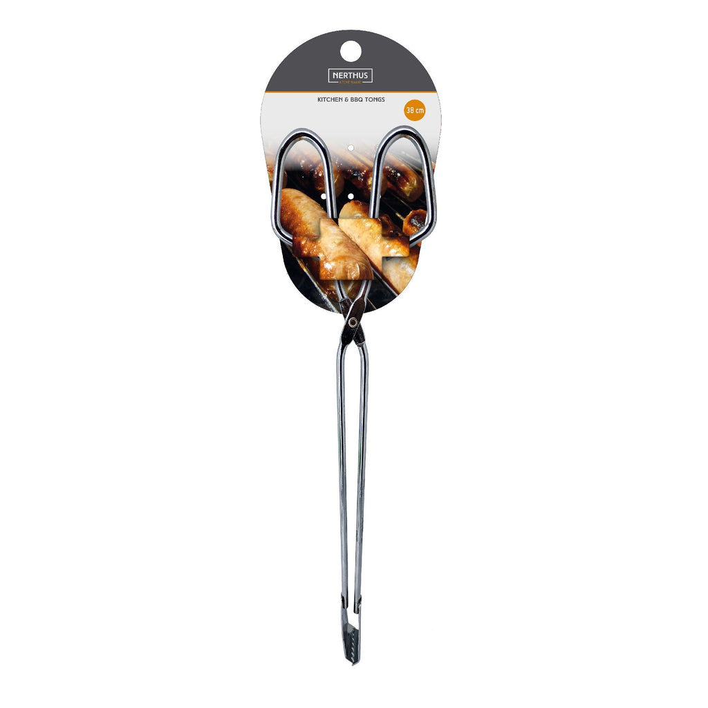 Pinza de Barbacoa de Acero Inoxidable 38 cm