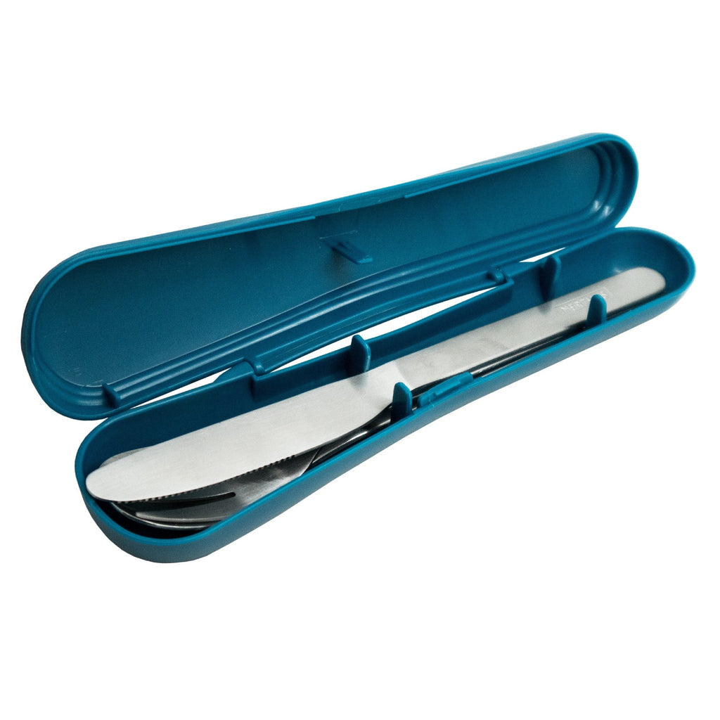 Set de Cubiertos de Acero Inoxidable con Estuche