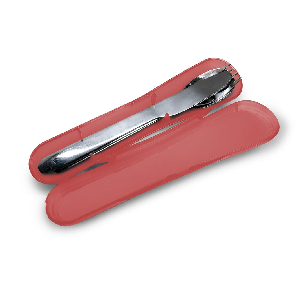 Set de Cubiertos de Acero Inoxidable con Estuche