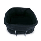 Cesta para pan con bolsa de algodón y soporte metálico
