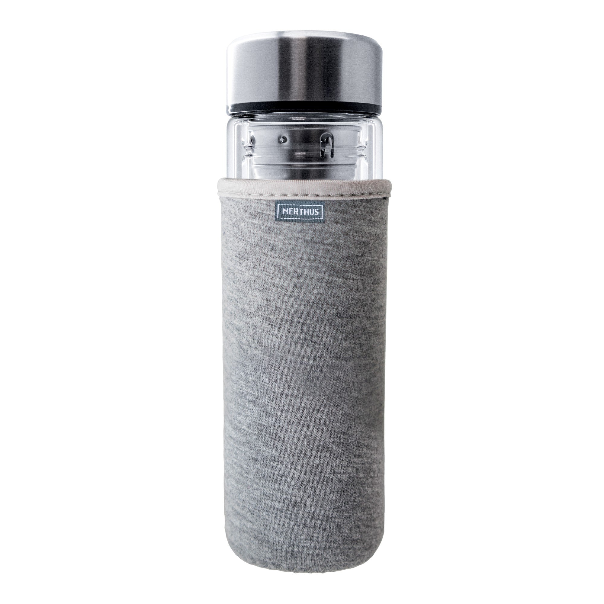 Botella Cristal 350 ml con Infusor y Doble Pared