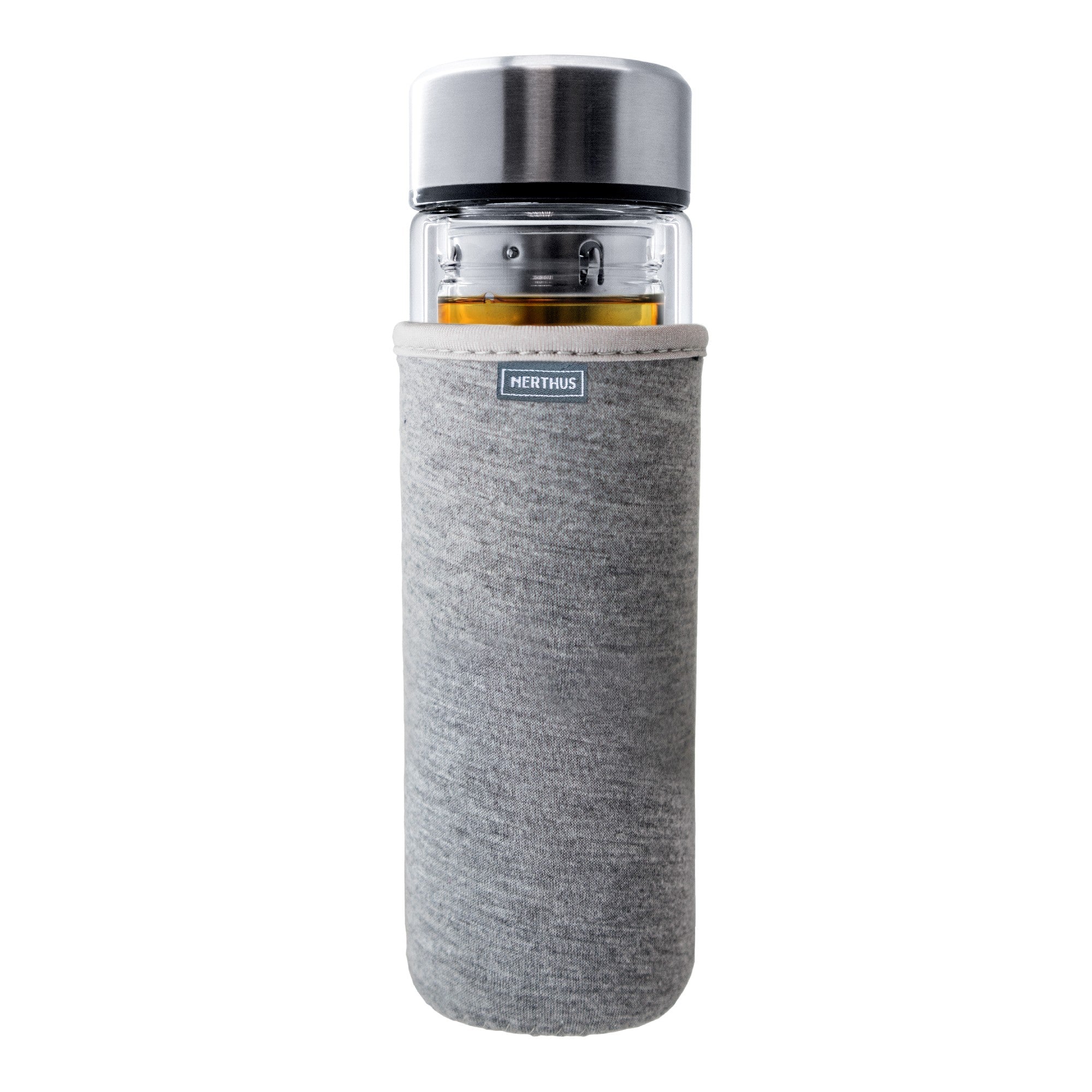 Botella Cristal 350 ml con Infusor y Doble Pared