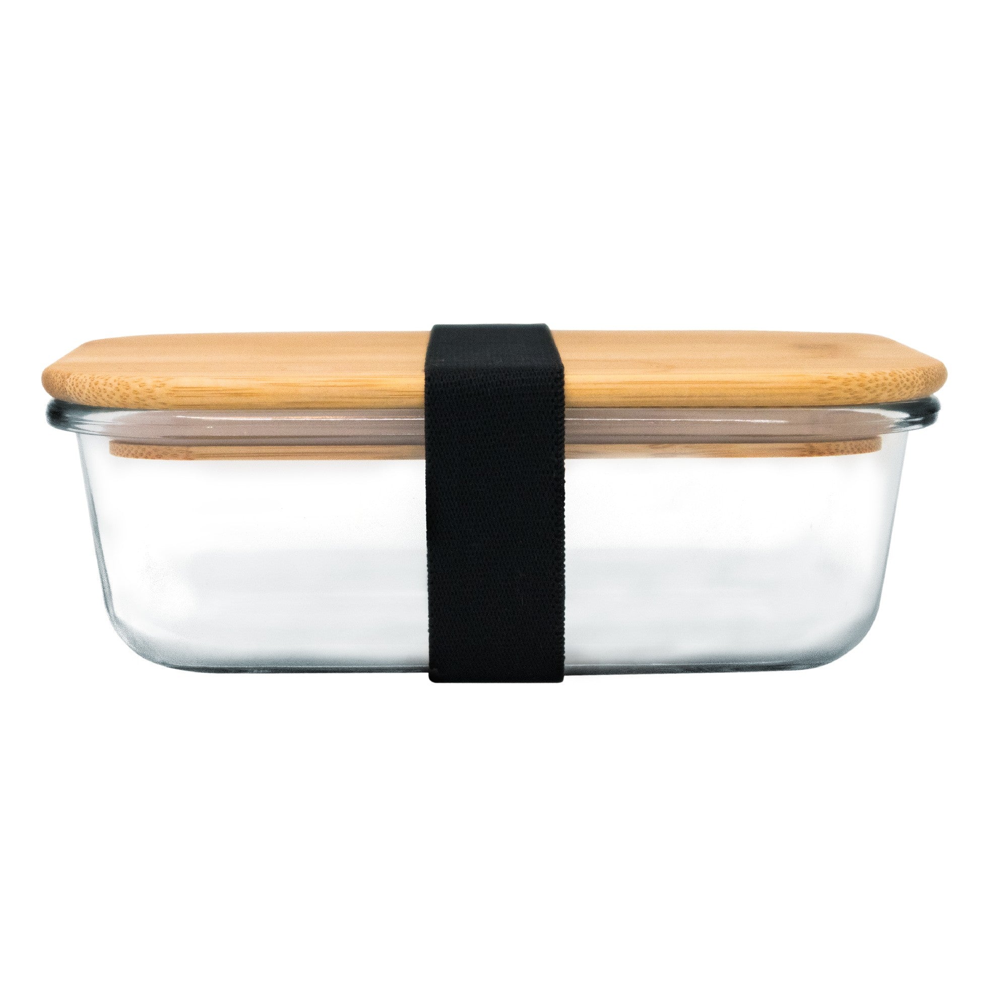 Recipiente Hermético de Cristal con Tapa de Bambú
