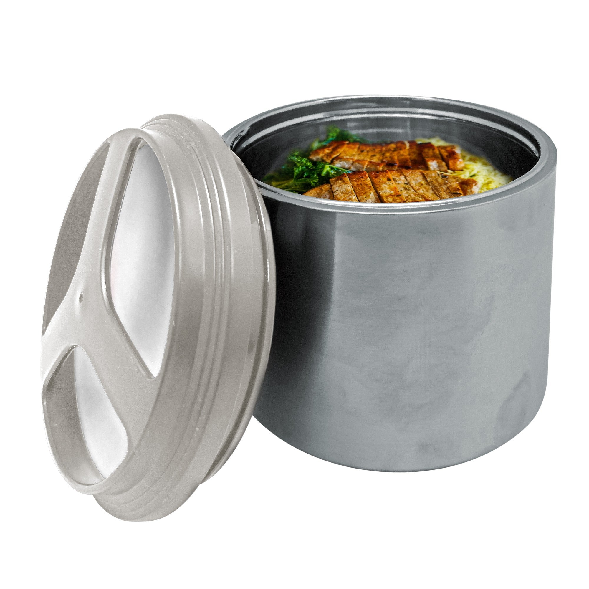 Termo alimentario acero inoxidable 1L o 1.5L de doble compartimento