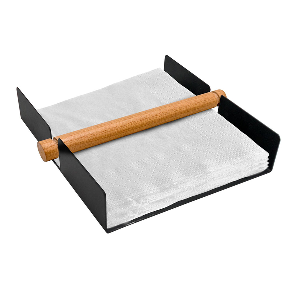 Servilletero con rodillo de bambú antiventolera