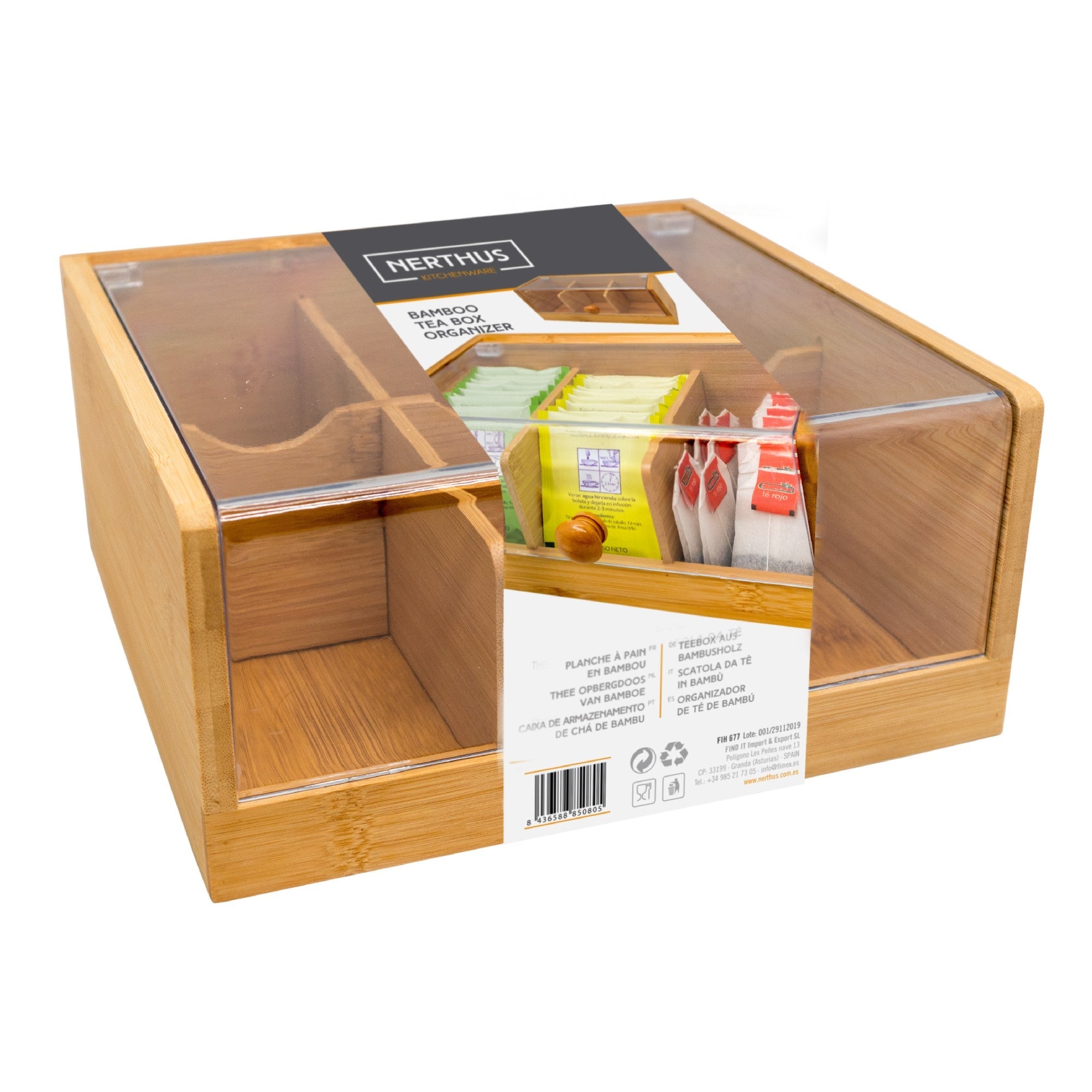 Caja Organizadora de Bolsitas de Té