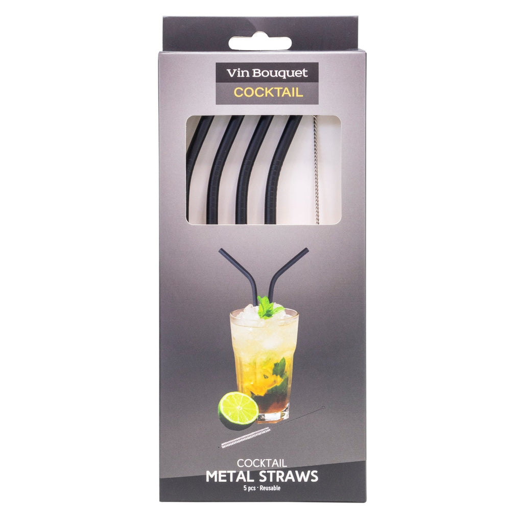 Pajitas de Acero Inoxidable Negras