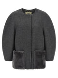 Fendi Coat — Gray