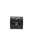 GG Matelasse Calfskin Card Case Wallet