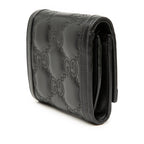 GG Matelasse Calfskin Card Case Wallet