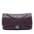 Jumbo Quilted Iridescent Caviar Easy Flap