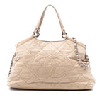 Small Iridescent Calfskin Sea Hit Tote