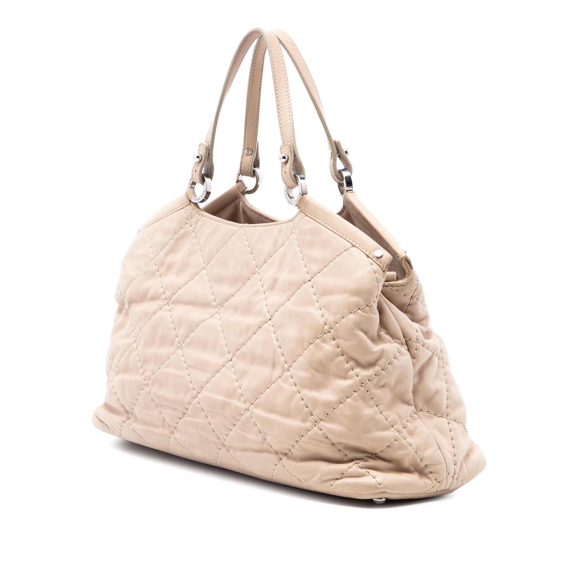 Small Iridescent Calfskin Sea Hit Tote