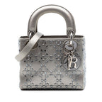 Mini Satin Cannage Crystal Embellished Lady Dior