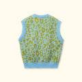 Fleur Camo Sweater Vest Blue/Green