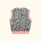 Fleur Camo Sweater Vest Pink/Green