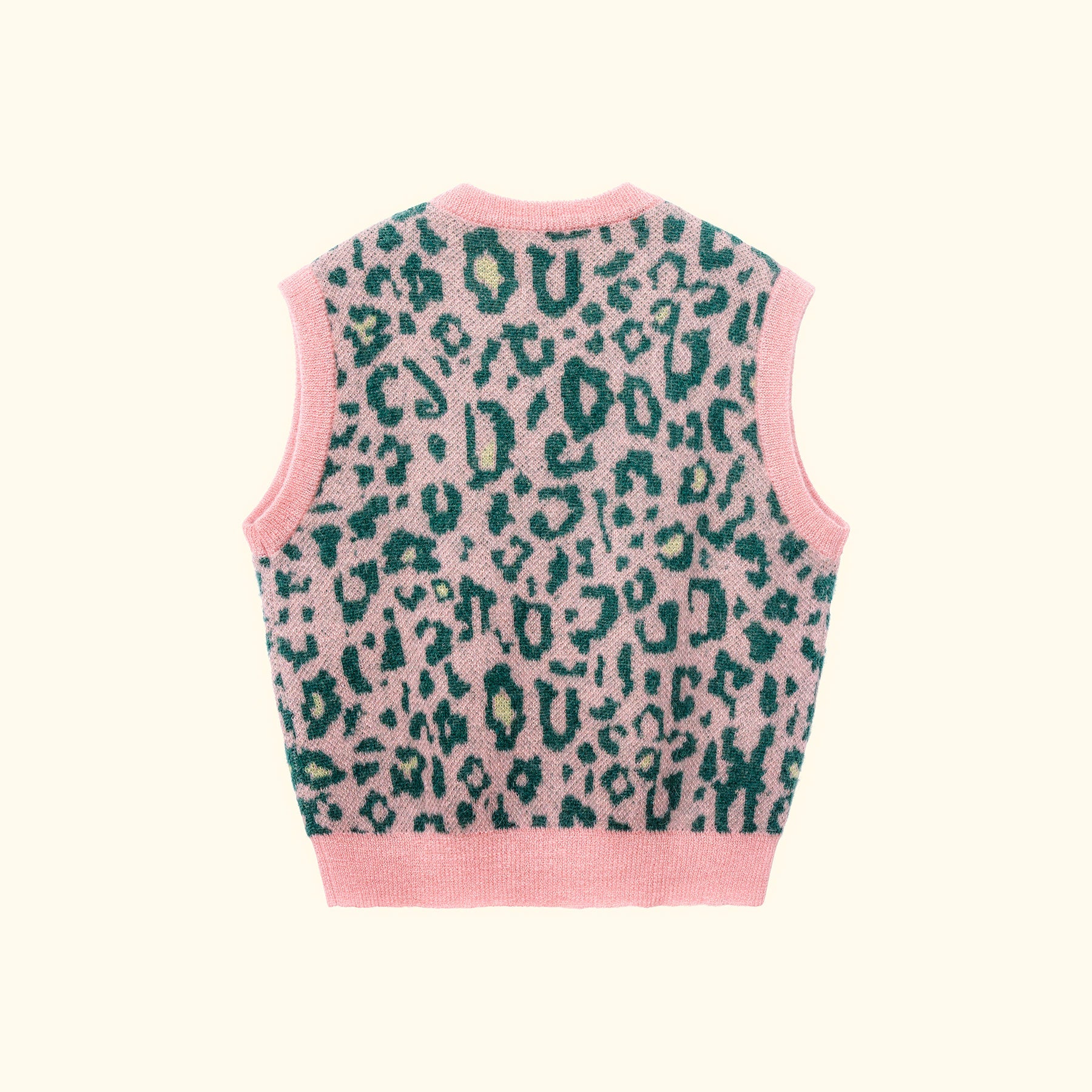 Fleur Camo Sweater Vest Pink/Green