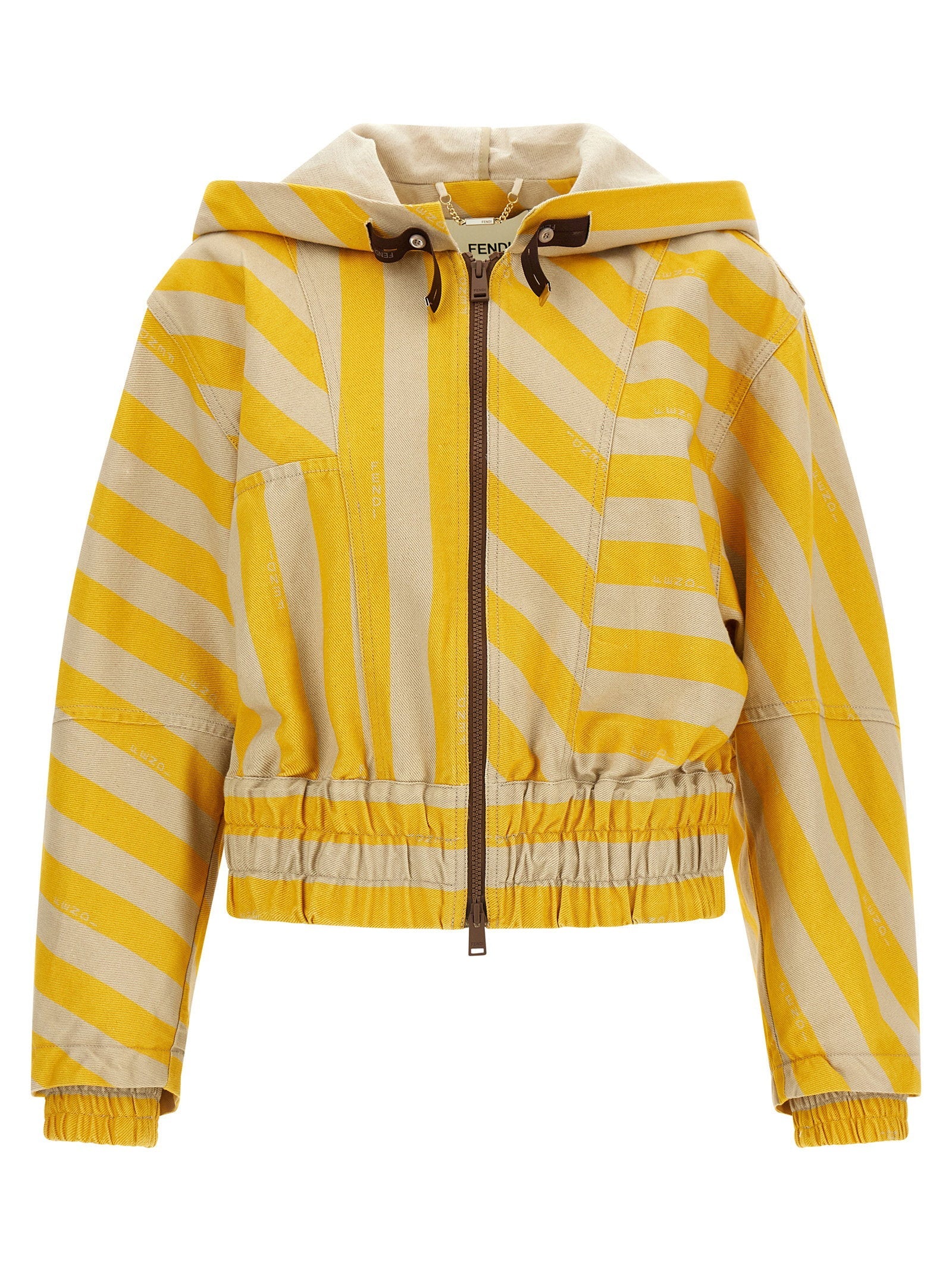 Fendi Pequin Jacket — Yellow