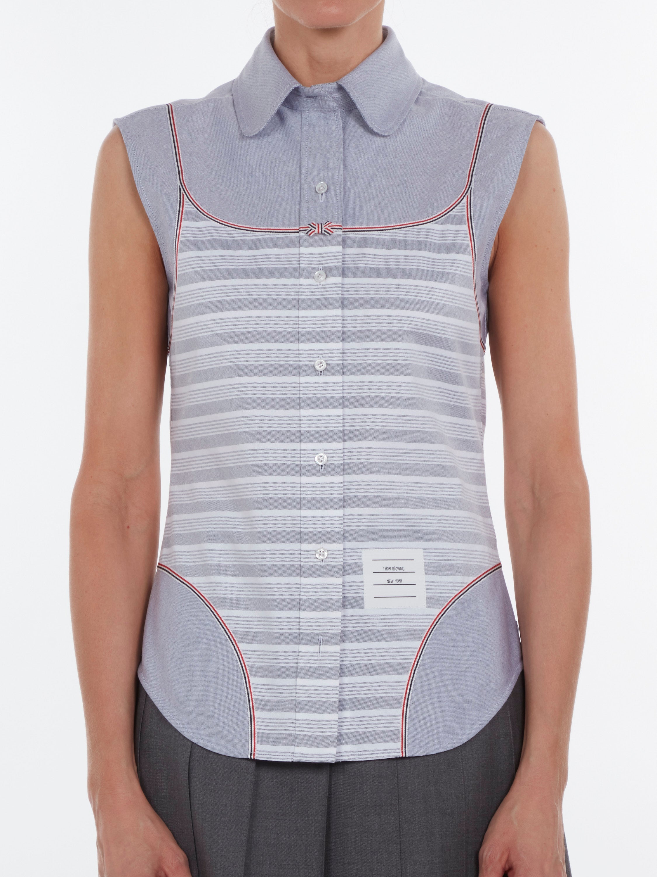 Thom Browne Trompe-Lœil Oxford Shirt — Blue