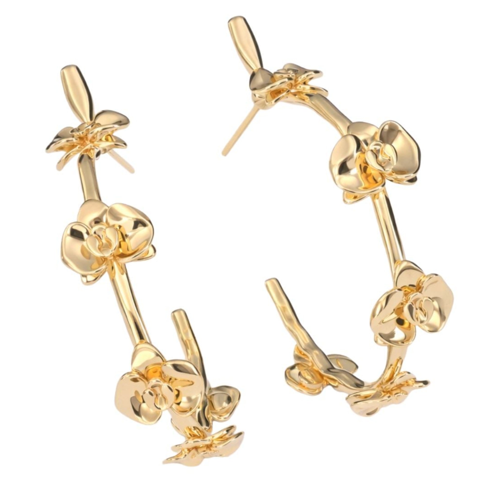 Gold Floralis Hoop - AFlora Collection