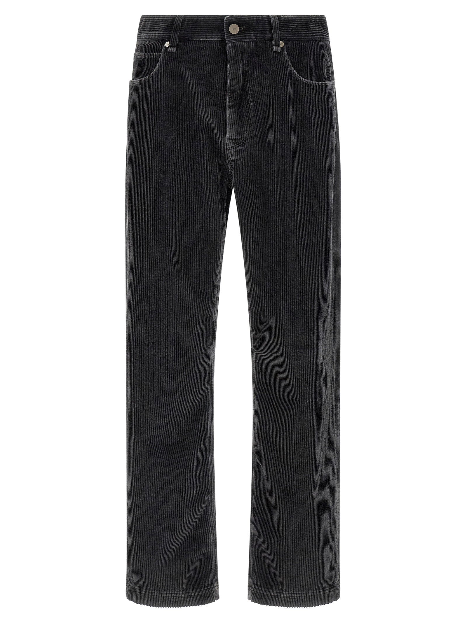 Fendi Velvet Trousers — Gray