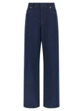 Fendi FF Reverse Cotton Denim Jeans — Navy