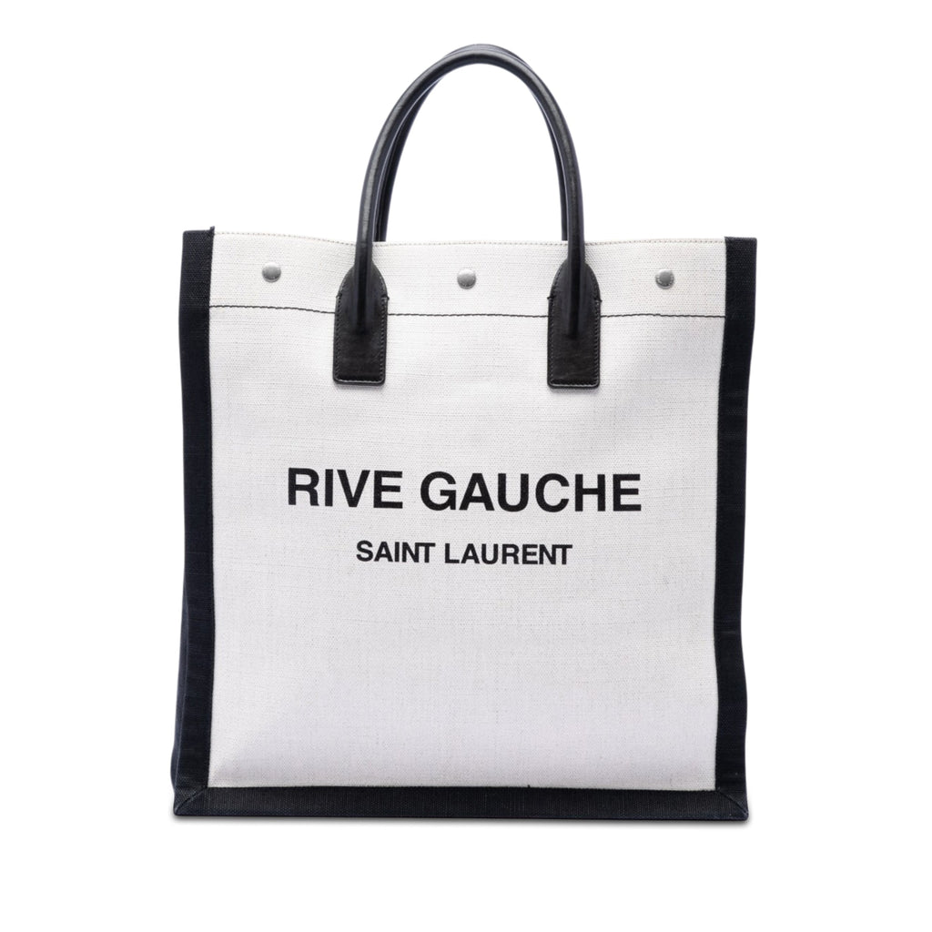 Linen Rive Gauche North South Tote