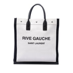 Linen Rive Gauche North South Tote