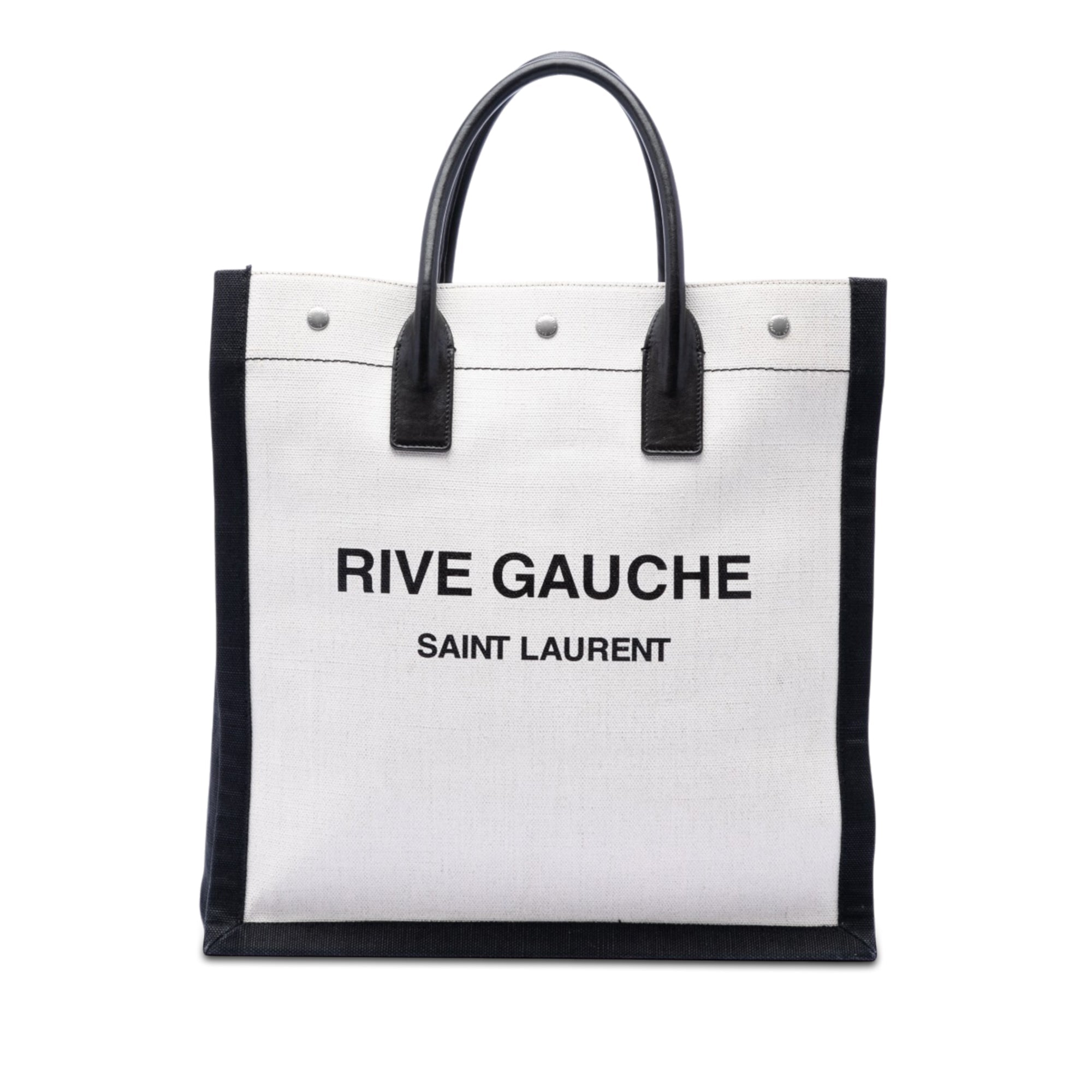 Linen Rive Gauche North South Tote